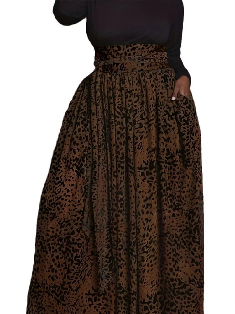 Wmstar Plus Size Women Clothing Skirts Elastic Waist Fashion Streetwear with Bandage Wholesale Dropshipping Only Skirts 2024